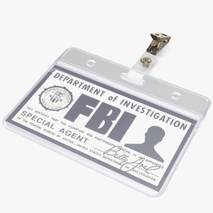 3D Transparent FBI Badge Holder model