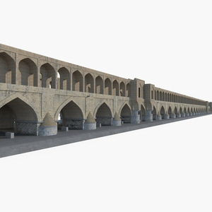 3D Si o se Pol Bridge of 33 Arches