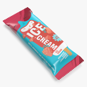 3D model Strawberry Ice Cream Packaging