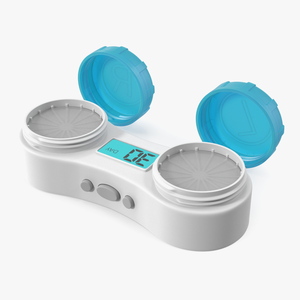 3D Electronic Contact Lens Case Blue model