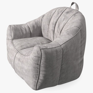 3D Hug Bean Bag Armchair Gray