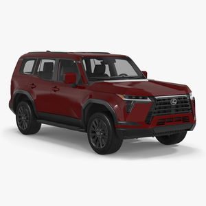 Lexus GX 550 SUV Premium Simple Interior Red 3D model