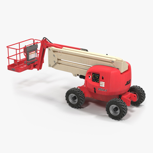 Telescopic Boom Lift JLG 450AJ Red 3D model