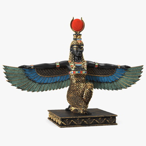 3D model Egypt Goddess Isis Statue