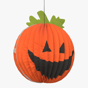 3D model Halloween Pumpkin Paper Decorations