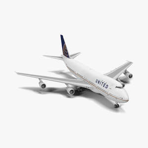 Boeing 747 100B United 3D