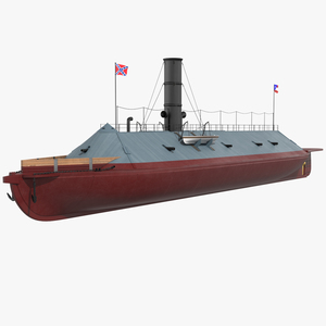 Confederate Navy Ship CSS Virginia 3D model