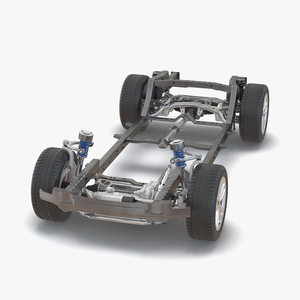 SUV Chassis Frame 3D