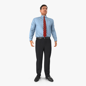 Office Worker Standing Pose 3D