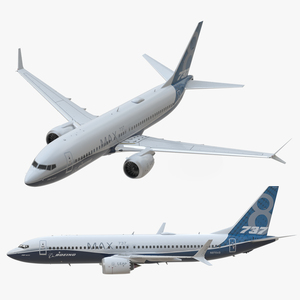 3D model Aircraft Boeing 737 MAX 8 in Flying