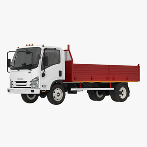 3D Isuzu NPR Dropside 2018 model