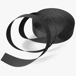 3D model Heavy Duty Webbing Belt Strap Black