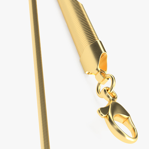 Snake Jewelry Chain Gold 3D model