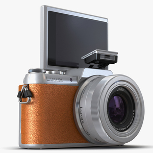 3D model Panasonic DMC GF7 Rigged Brown