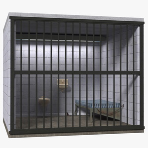 3D Single Prison Cell model