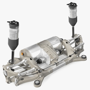 Electric Car Rear Suspension Assembly 3D