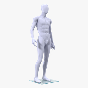 3D Male Mannequin Standing Pose model