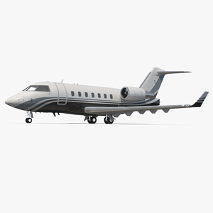 3D Business Jet Bombardier Challenger 604 Generic