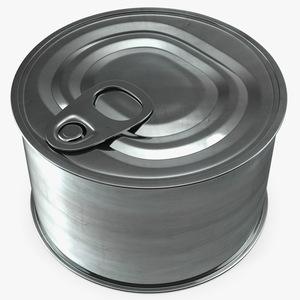 3D Food Tin Can with Pull Tab