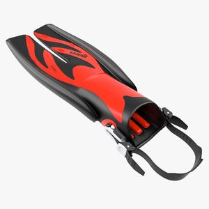 3D model Swim Fins 3 Red