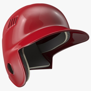 3D model Single Ear Batting Helmet