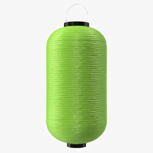 3D Decorative Hanging Cylinder Lantern Green