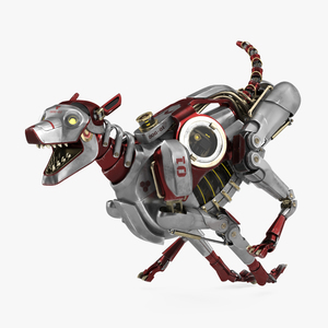 3D Running Futuristic Robotic Dog Concept model