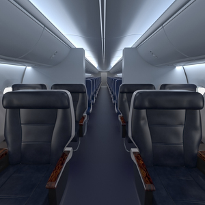 3D Boeing 737 Passenger Cabin