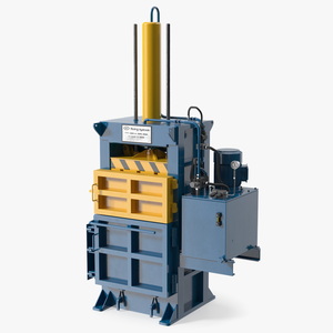 3D model Bailing Machine Blue