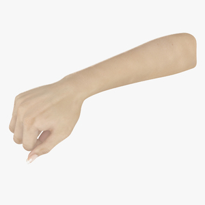 White Skinned Woman Fist 3D model