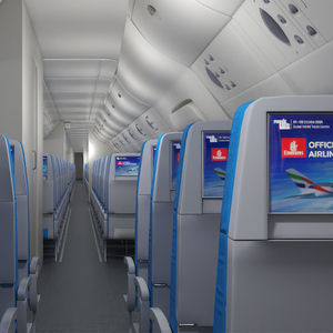 3D Aeroplane Interior model