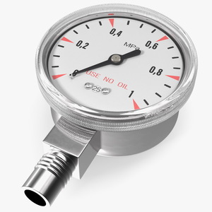 3D High Pressure Gas Regulator Gauge model