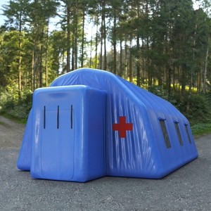 3D model Blue Inflatable Medical Tent Draped