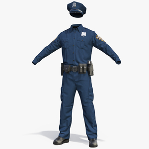 NYPD Police Officer Uniform 3D