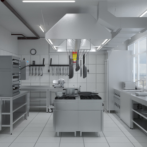 3D Restaurant Kitchen model