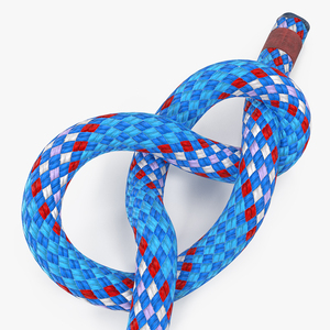 3D Figure 8 Bend Rope Knot model