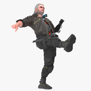 3D Cyberpunk 2077 Geralt Character Rigged model