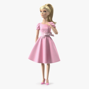 Barbie Doll in Summer Dress 3D