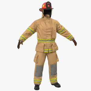 US Firefighter Uniform 3D