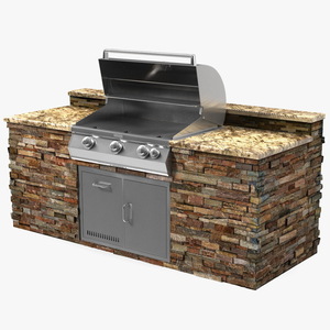 FireMagic Built in Outdoor Grill 3D