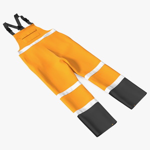 3D Safety Rain Overalls High Visibility